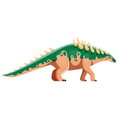 Polacanthus Dinosaur Transparent Sticker